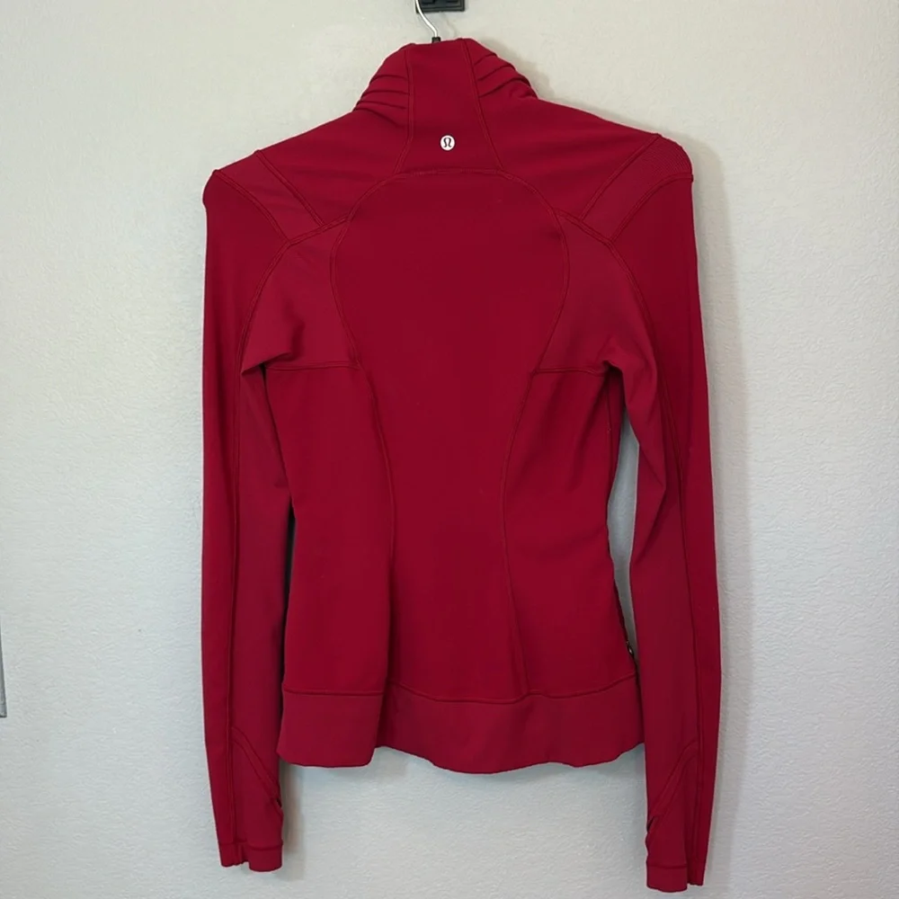 Lululemon | Bahkti Cranberry Red Bhakti Athleisure Workout Yoga Wrap Jacket 6 - Picture 8 of 8